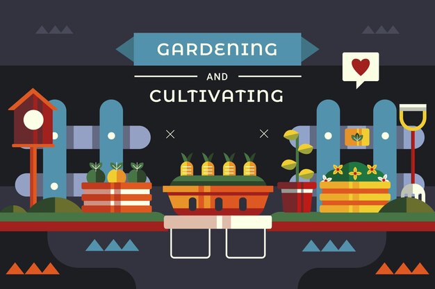 Design der Hintergrundvorlage für den Gartenverkauf