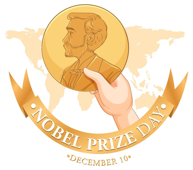 Design des banners zum nobelpreistag