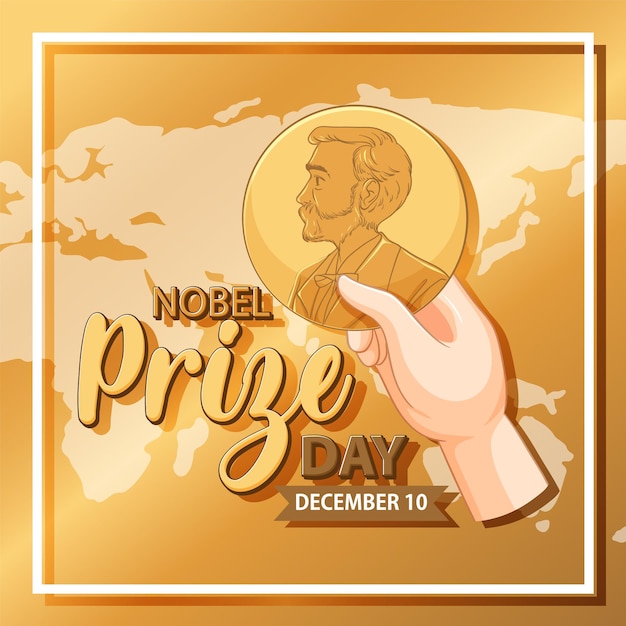 Design des banners zum nobelpreistag