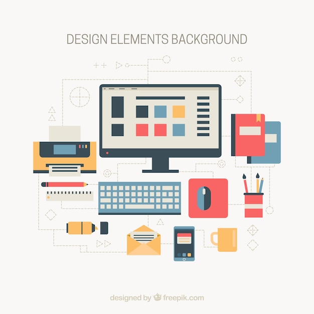 Kostenloser Vektor design-elemente hintergrund