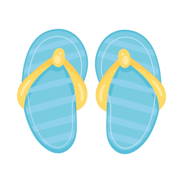 Kostenloser Vektor design für blaue sandalen