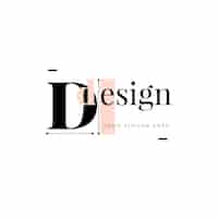 Kostenloser Vektor design logo vorlage mit slogan platzhalter