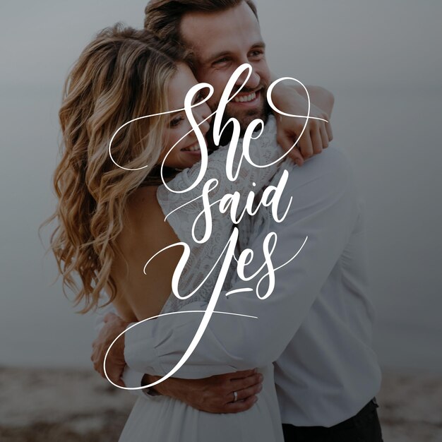 Design von Hochzeitsschriftzügen