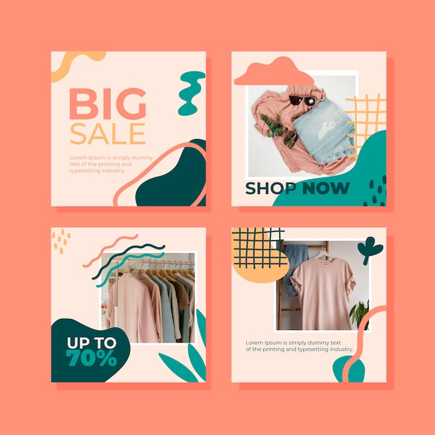 Design von instagram-post-sale-vorlagen