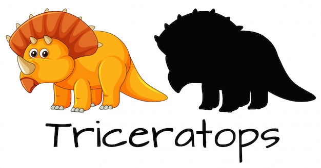 Design von triceratops dinosaurier