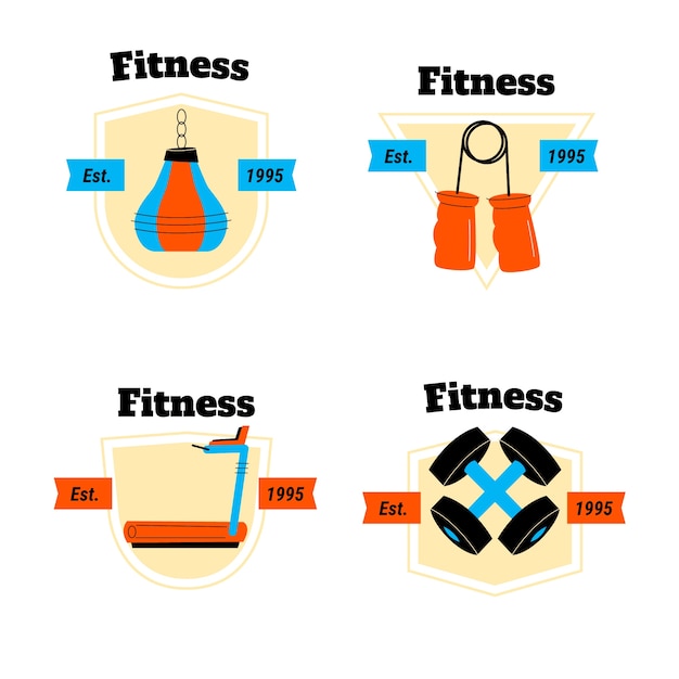 Designvorlage für das logo des fitnesscenters