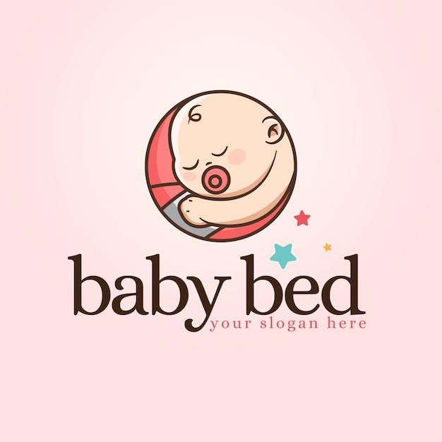 Detailliertes baby-logo