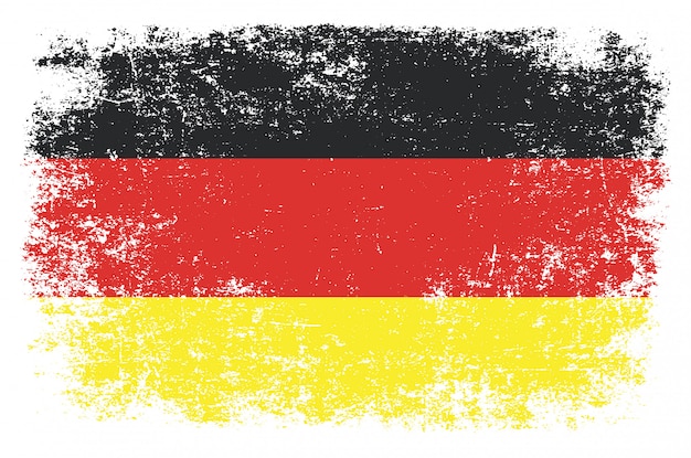 Deutschland Flagge Isoliert Symbol Vektor Illustration Design Premium Vektor