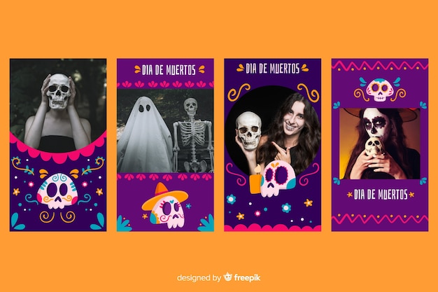 Día de muertos instagram geschichten sammlung