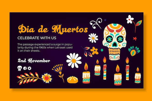 Dia de muertos konzeptvorlage