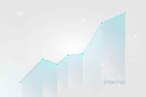 Kostenloser Vektor diagramm des geschäftswachstums