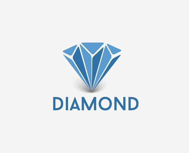 Diamant-Logo-Vektor-Design-Vorlage