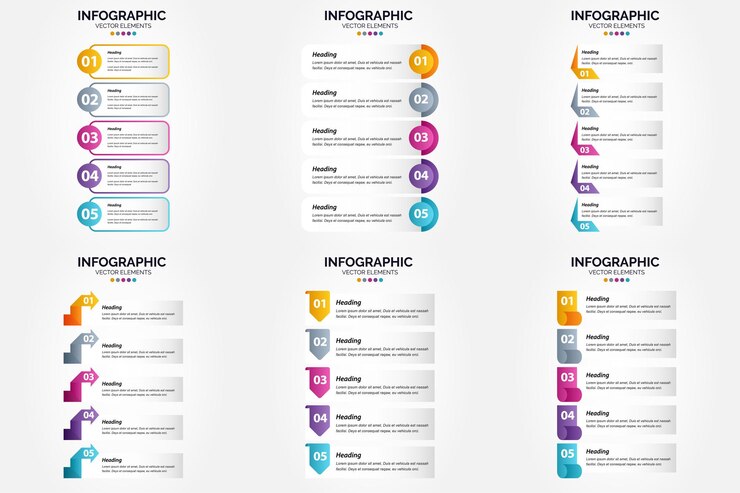 Kostenlose Vektor dieses vektor-infografik-set eignet sich hervorragend, um ihr unternehmen in broschüren, flyern und zeitschriften zu bewerben