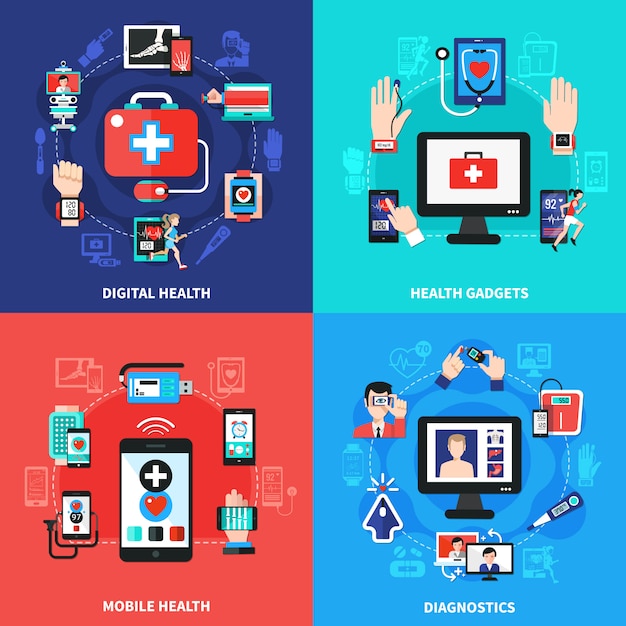 Digital health gadgets-zusammensetzungssatz