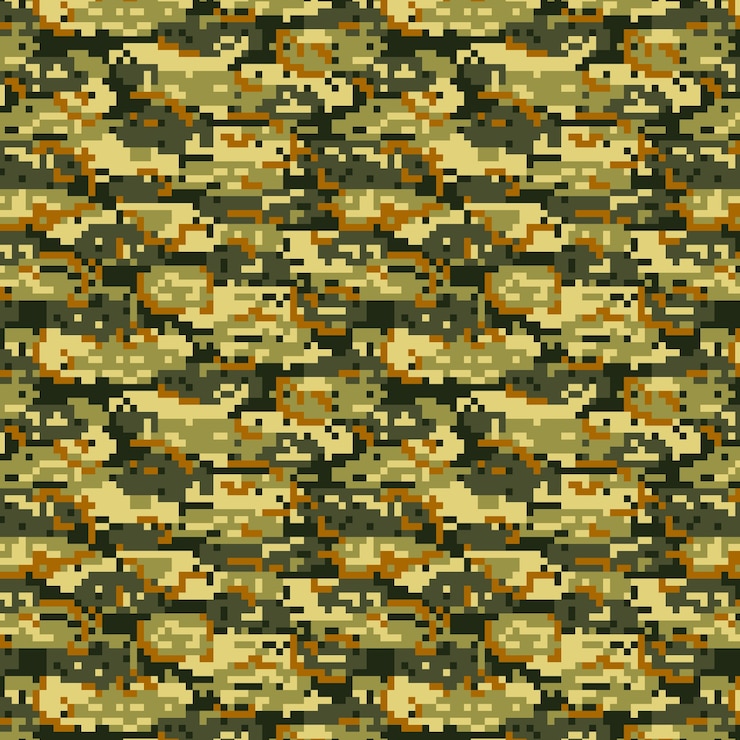Kostenlose Vektor digitales camo-muster im flachen design