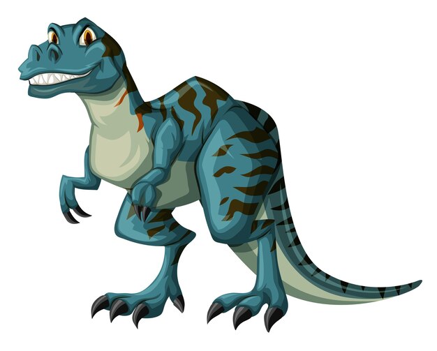 Dinosaurier in blauer Farbe