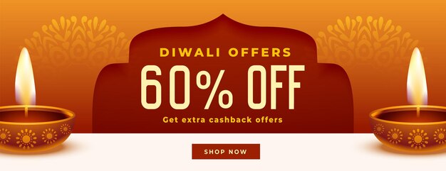 Diwali Angebote und Verkauf Web-Banner-Vorlage