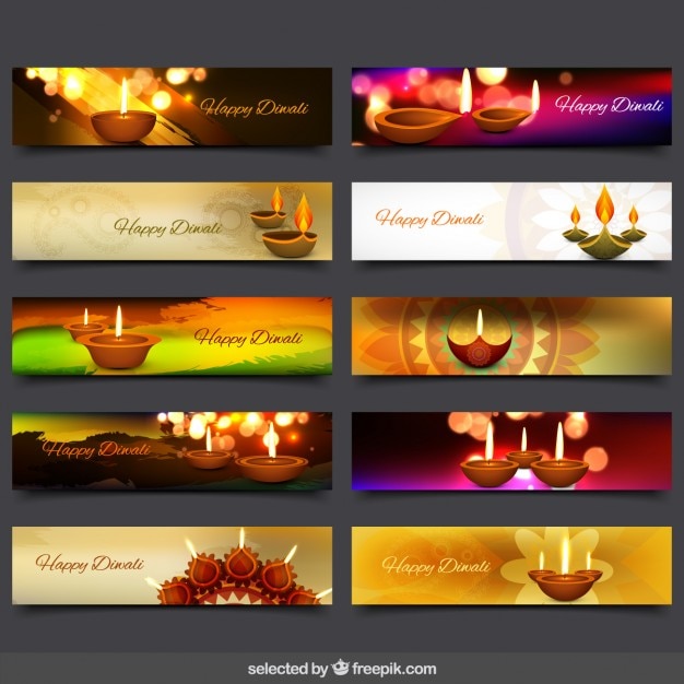 Diwali banner sammlung