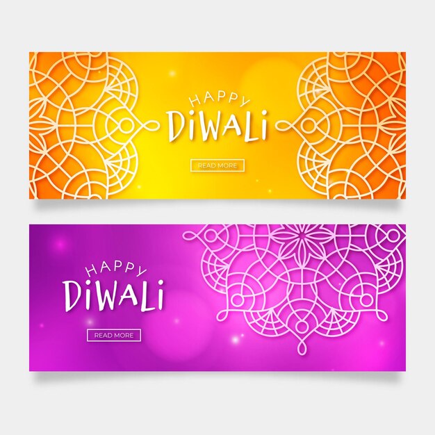 Diwali banner vorlage