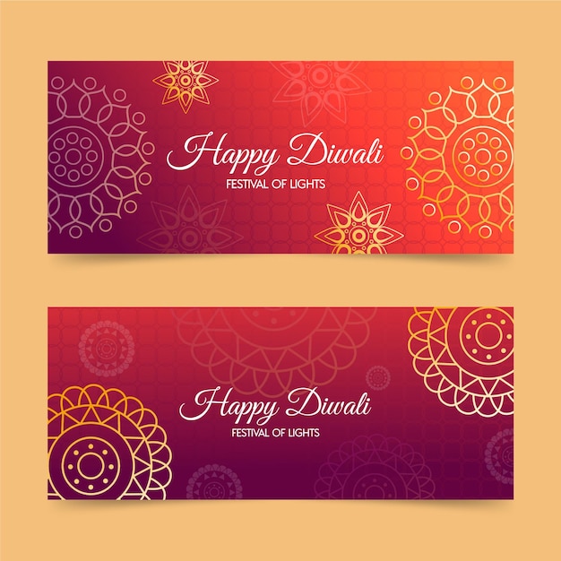 Diwali banner vorlage