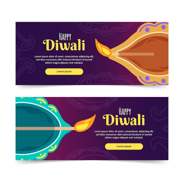 Diwali banner vorlage