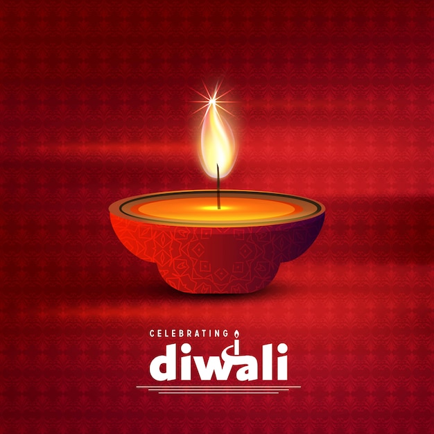 Diwali design dunklen hintergrund und typografie vektor