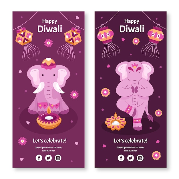 Diwali konzept banner