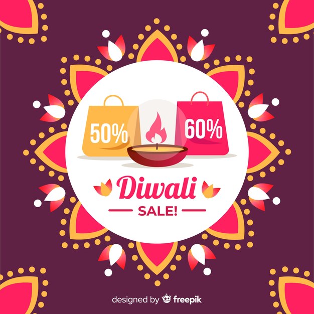 Diwali verkauf hintergrund