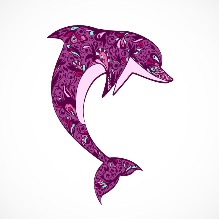 Kostenlose Vektor dolphin jumping