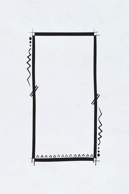 Kostenloser Vektor doodle böhmischen abzeichen vektor handgezeichnete illustration