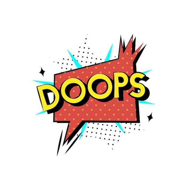 Doops comic-stil