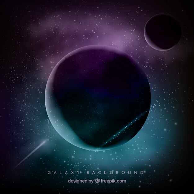 Dunkler Hintergrund der Planeten