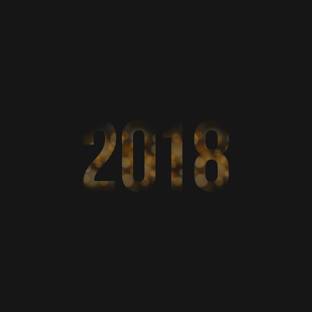 dunkler Hintergrund des neuen Jahres 2018