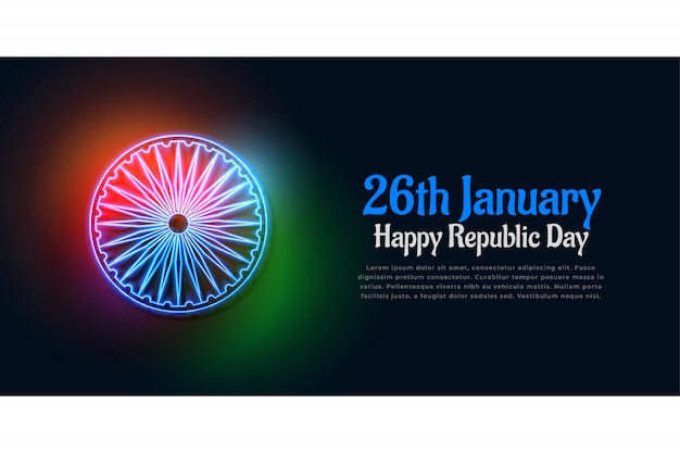 Dunkler Hintergrund mit glühenden indischen Flaggenfarben