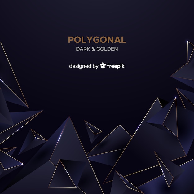 Dunkler polygonaler Hintergrund