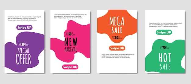 Dynamisches abstraktes flüssiges handy zum verkauf von bannern design von verkaufsbannern vorlagendesign für mega-sale-sonderangebote set-design für flyer-geschenkkarte poster an der wand coverbook banner social media