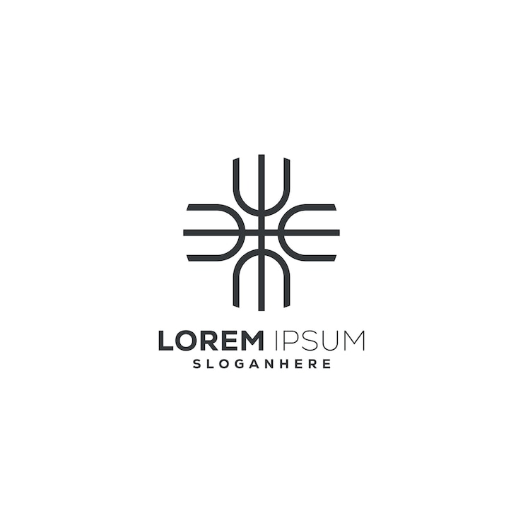Kostenlose Vektor e-buchstabenvektor-logo-design