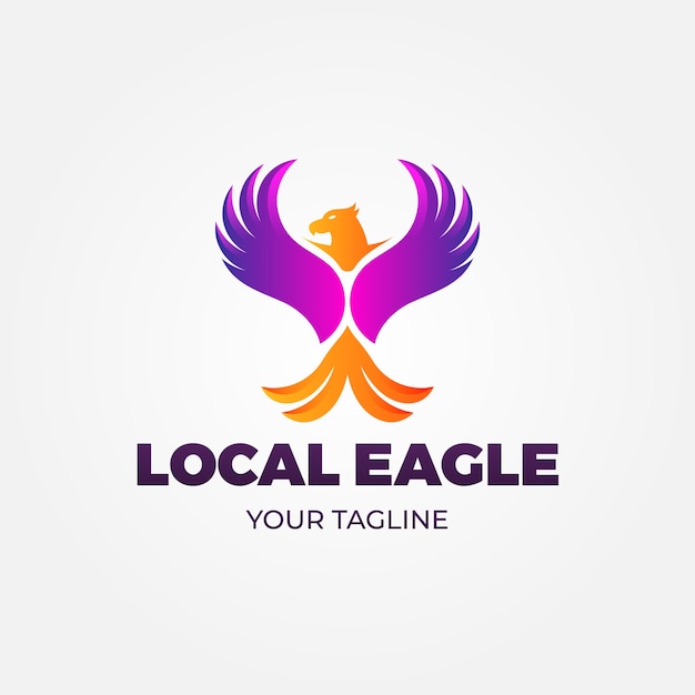 Kostenloser Vektor eagle logo template design