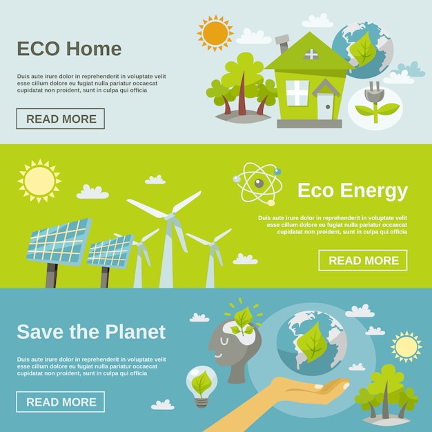 Eco energy banner