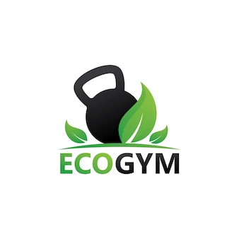 Eco gym logo vorlagendesign