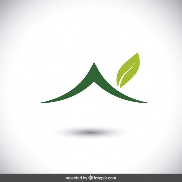 Kostenloser Vektor eco-haus-logo