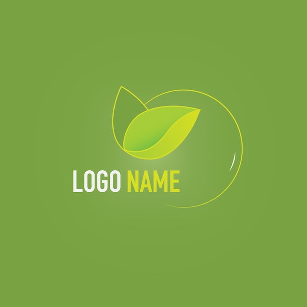 Kostenloser Vektor eco-logo-vorlage