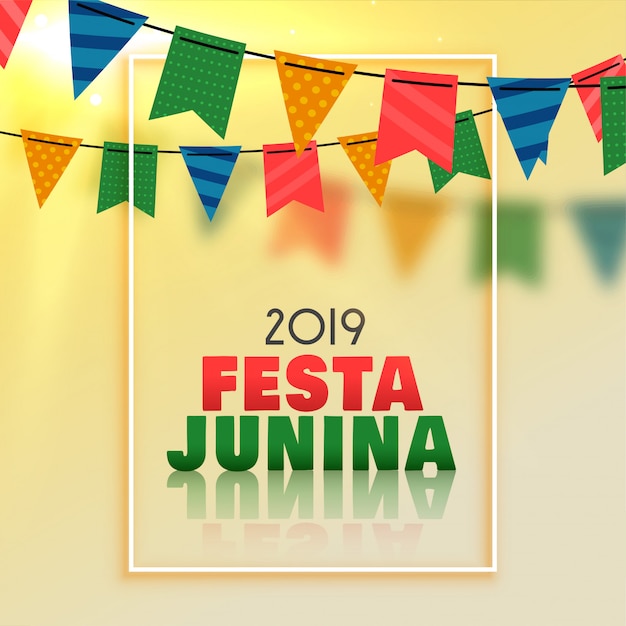 Ehrfürchtiger festa junina feierhintergrund