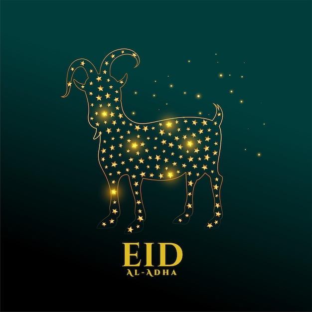 Kostenloser Vektor eid al adha mubarak islamisches bakrid-grußdesign