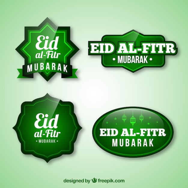 Eid al fitr logo kollektion