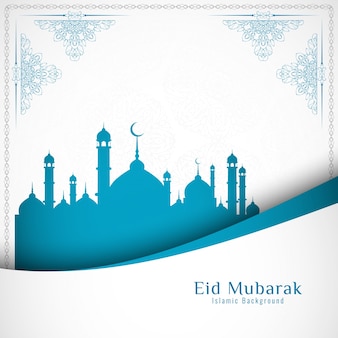Eid mubarak islamischen hintergrund design