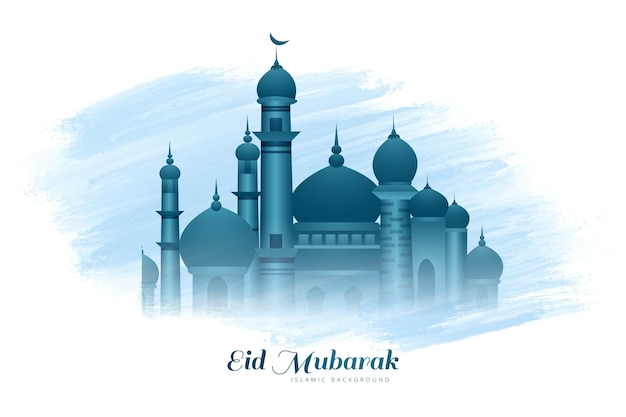 Eid mubarak moslemischer grußkartenfestivalhintergrund