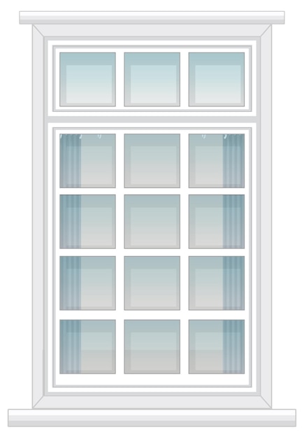 Fenstertür-innenraum, der verzierungen schnitzt free vector