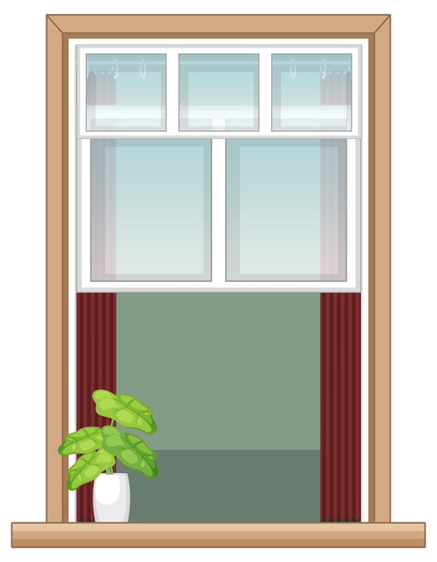 Ein Fenster für Mehrfamilienhaus oder Hausfassade