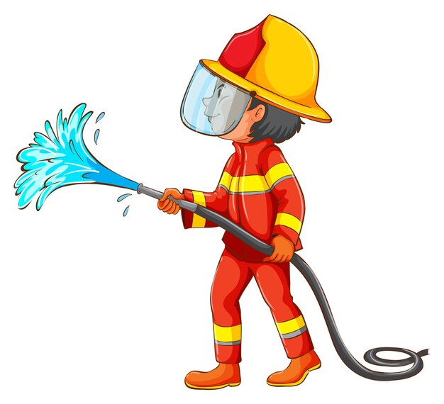 Ein Feuerwehrmann